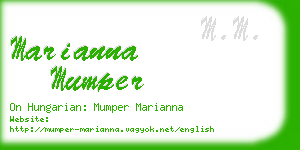 marianna mumper business card